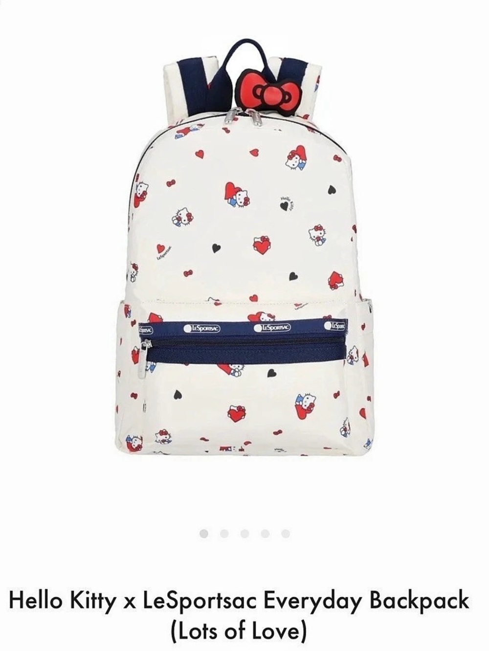 LeSportsac Hello Kitty x LeSportsac Everyday Backpack (Lots of Love) ) Backpack